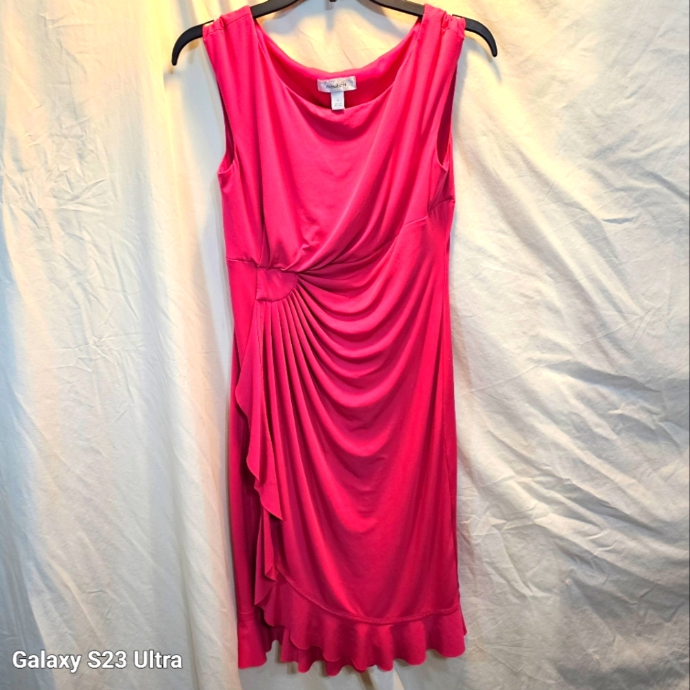 Dress Barn Pink Slinky Stretch Knit Dress size 8